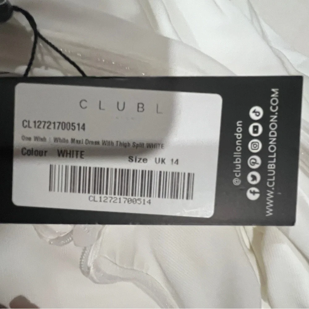 Club L London White Strapless Bodycon Dress - Picture 3 of 6